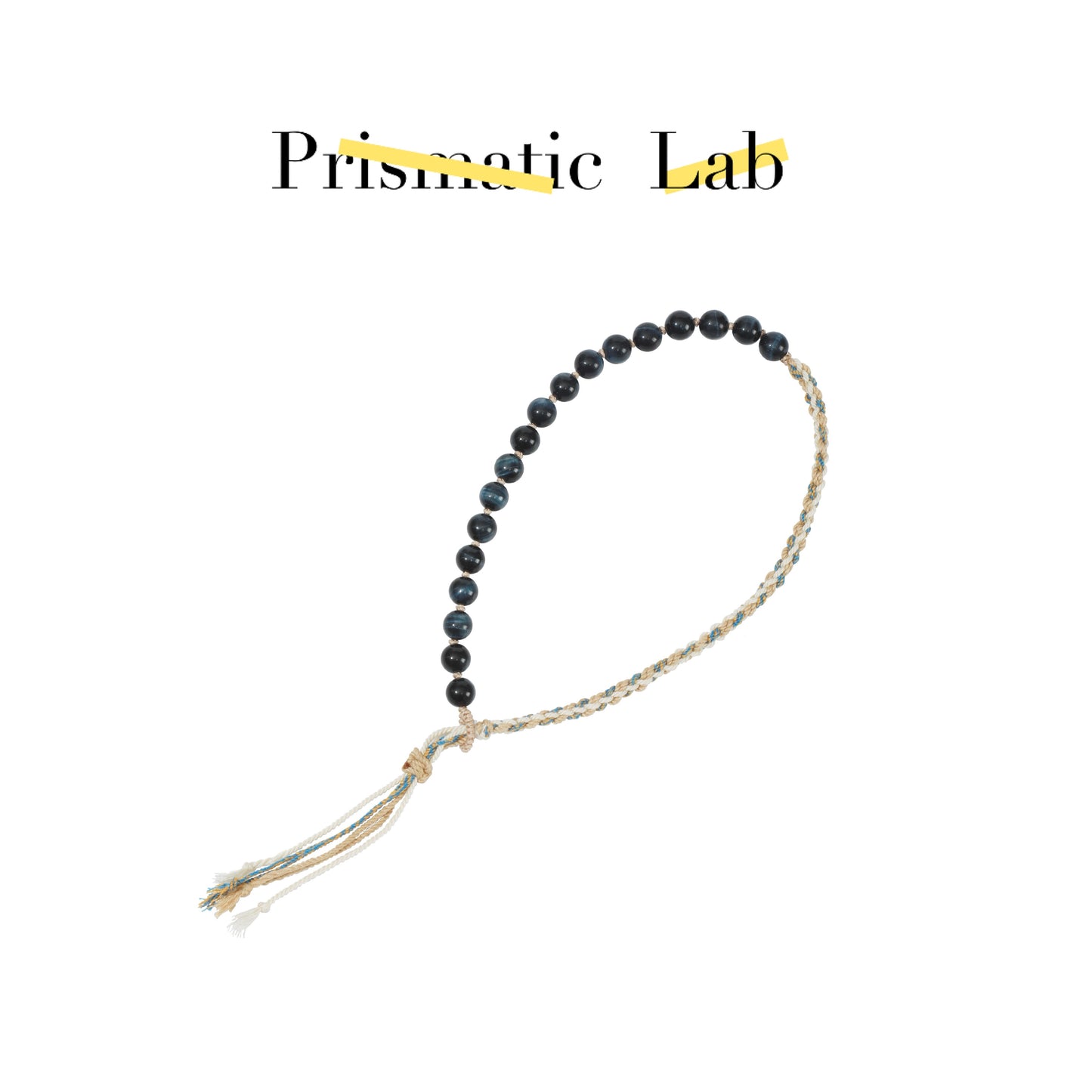 Blue Tiger's Eye Tibetan Cord