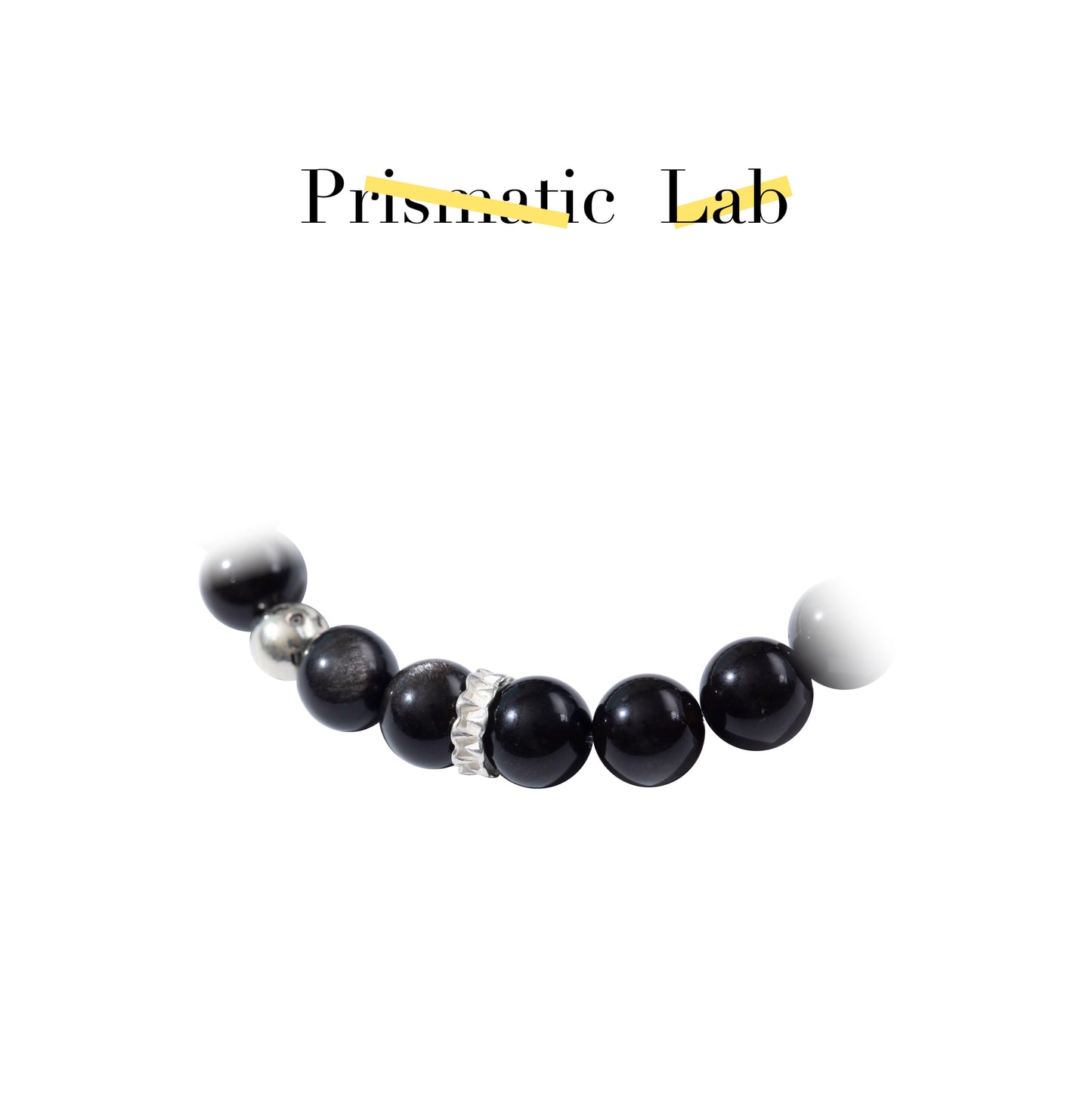 【Fashion Energy】Silver Sheen Obsidian——VOID BLOOM BRACELET