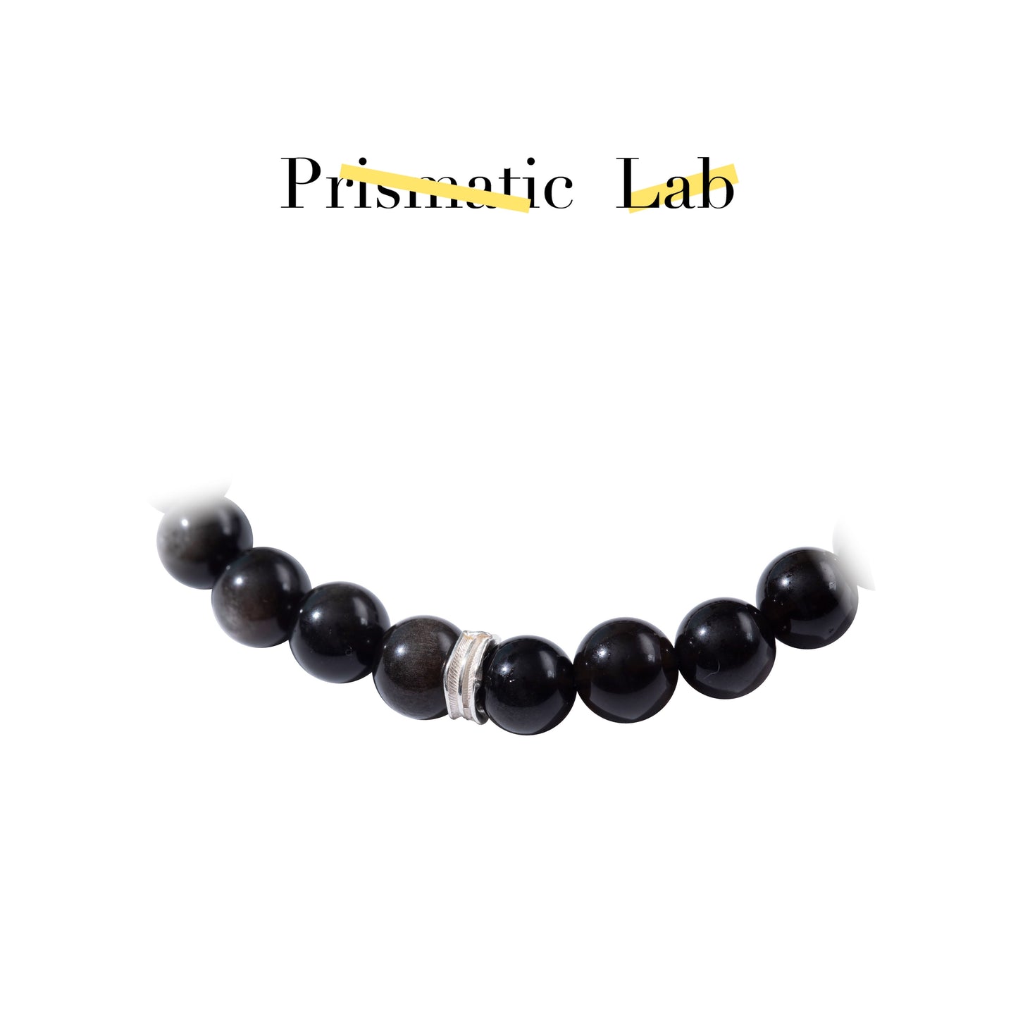 【Fashion Energy】Silver Sheen Obsidian——VOID BLOOM BRACELET