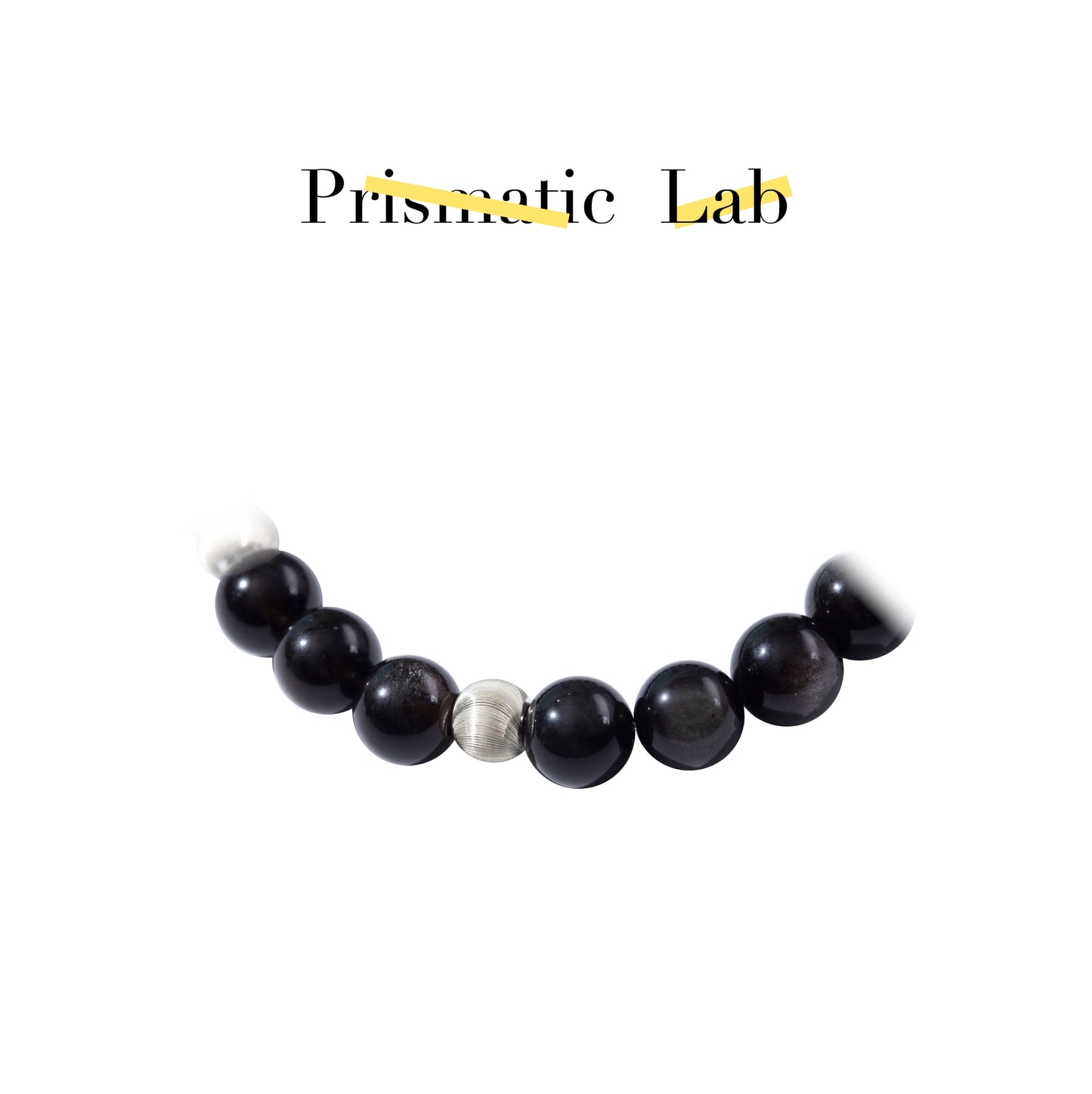【Fashion Energy】Silver Sheen Obsidian——VOID BLOOM BRACELET
