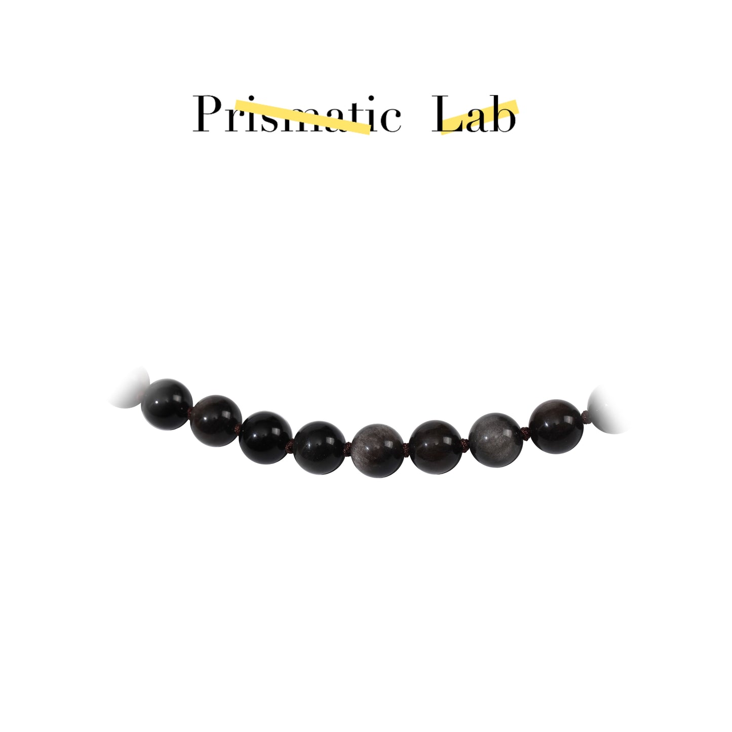 Hand Braided Silver Sheen Obsidian Adjustable Bracelet