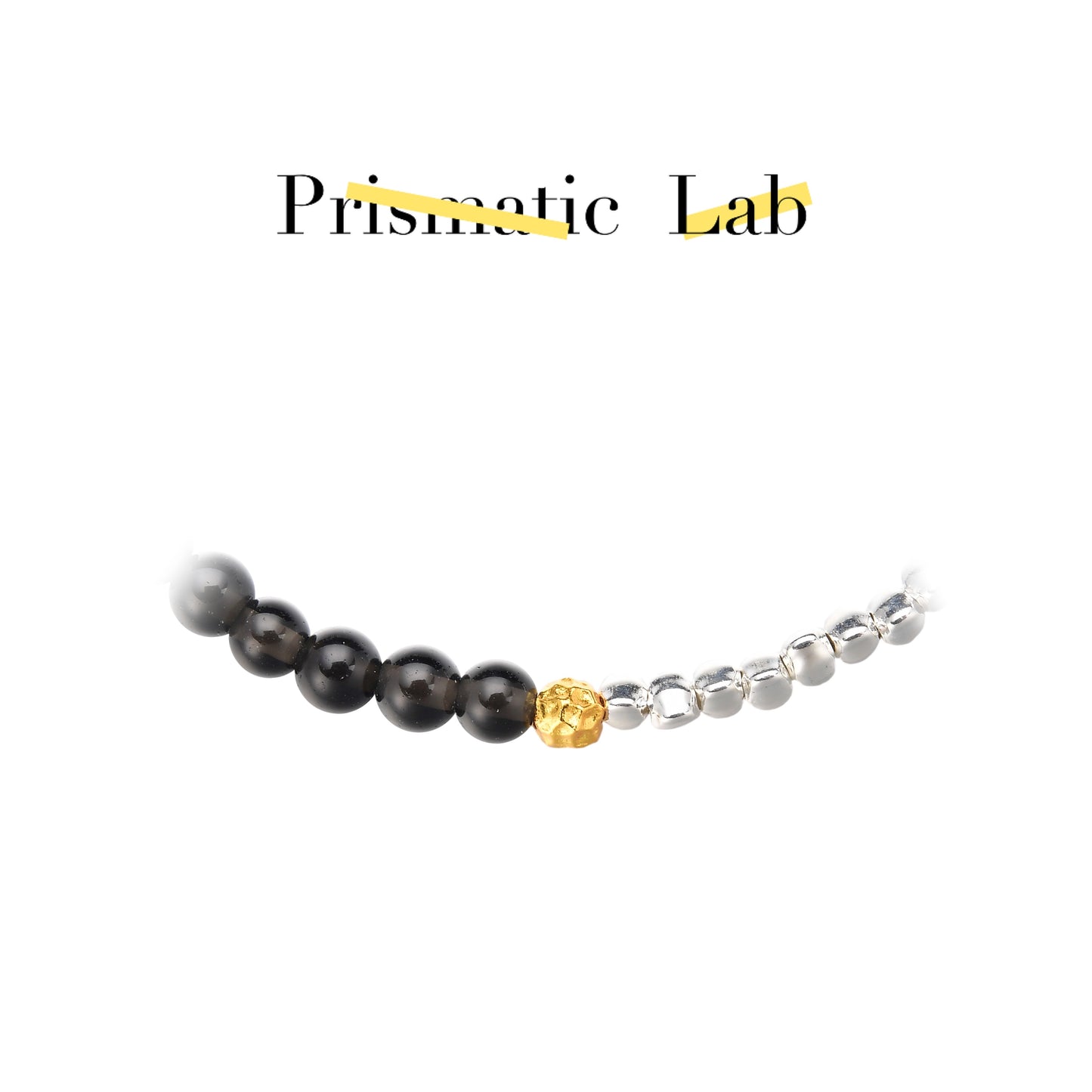 Nebula-Brecciated Obsidian Cuff