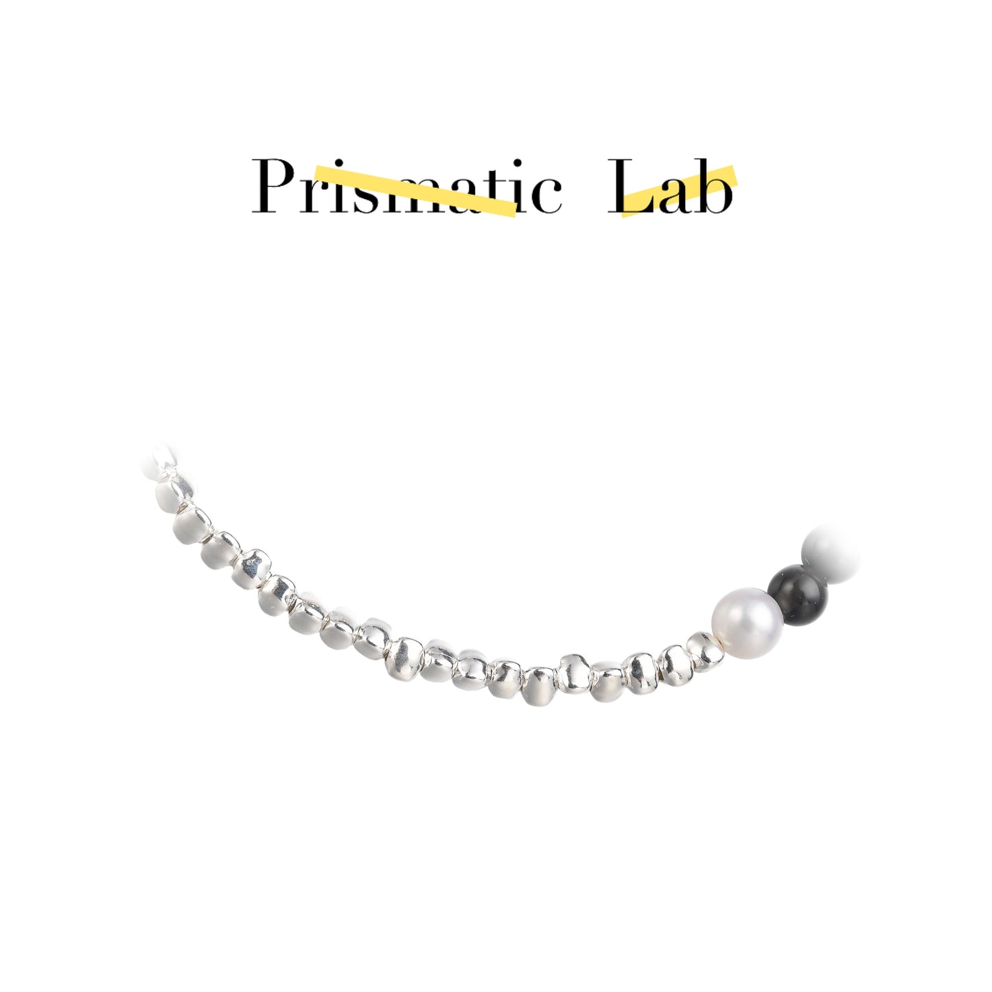 Delicate Obsidian and Pearl Energy Bracelet