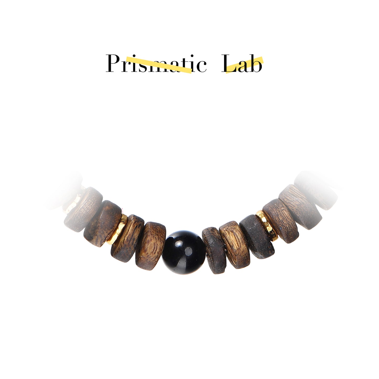 【Energy Strand】Agarwood & Obsidian——Gold-Kissed