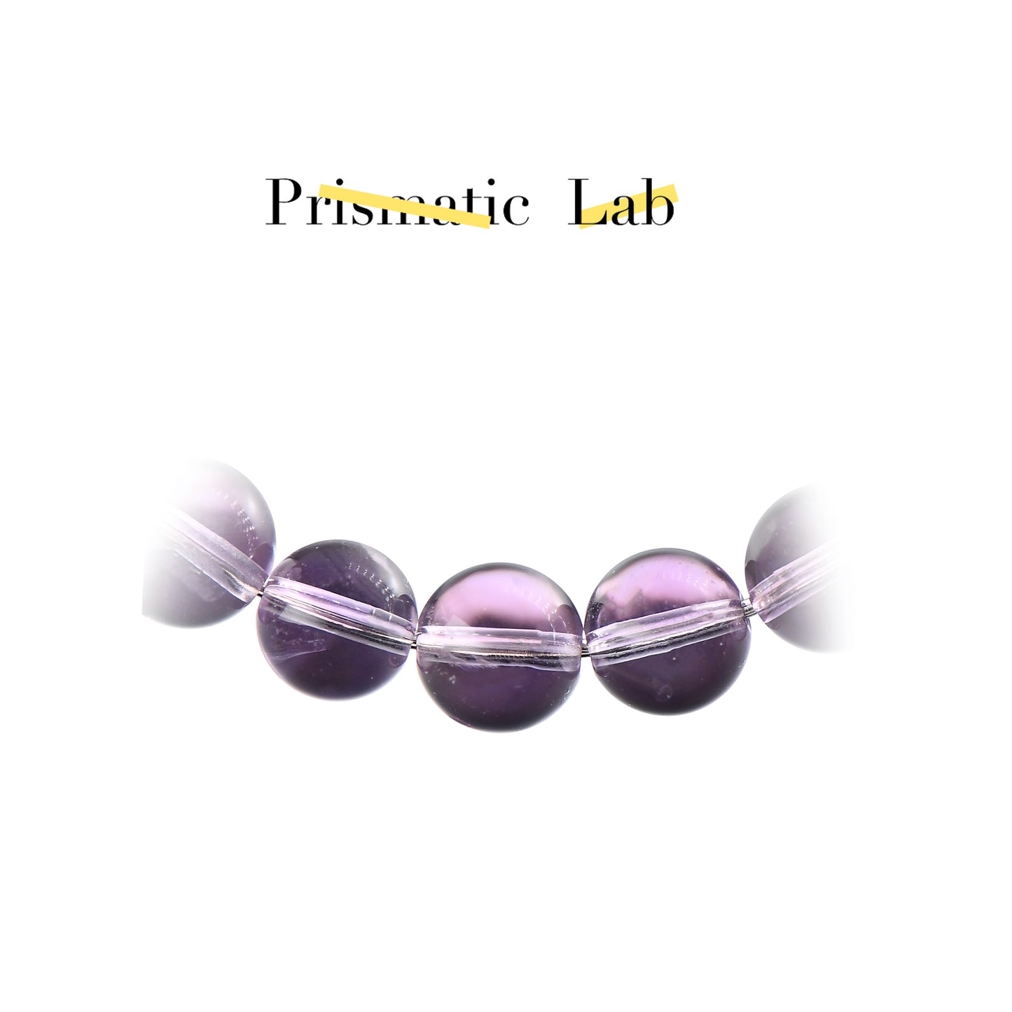 Clear Quartz · Lavender Quartz · Amethyst Triad Bracelet