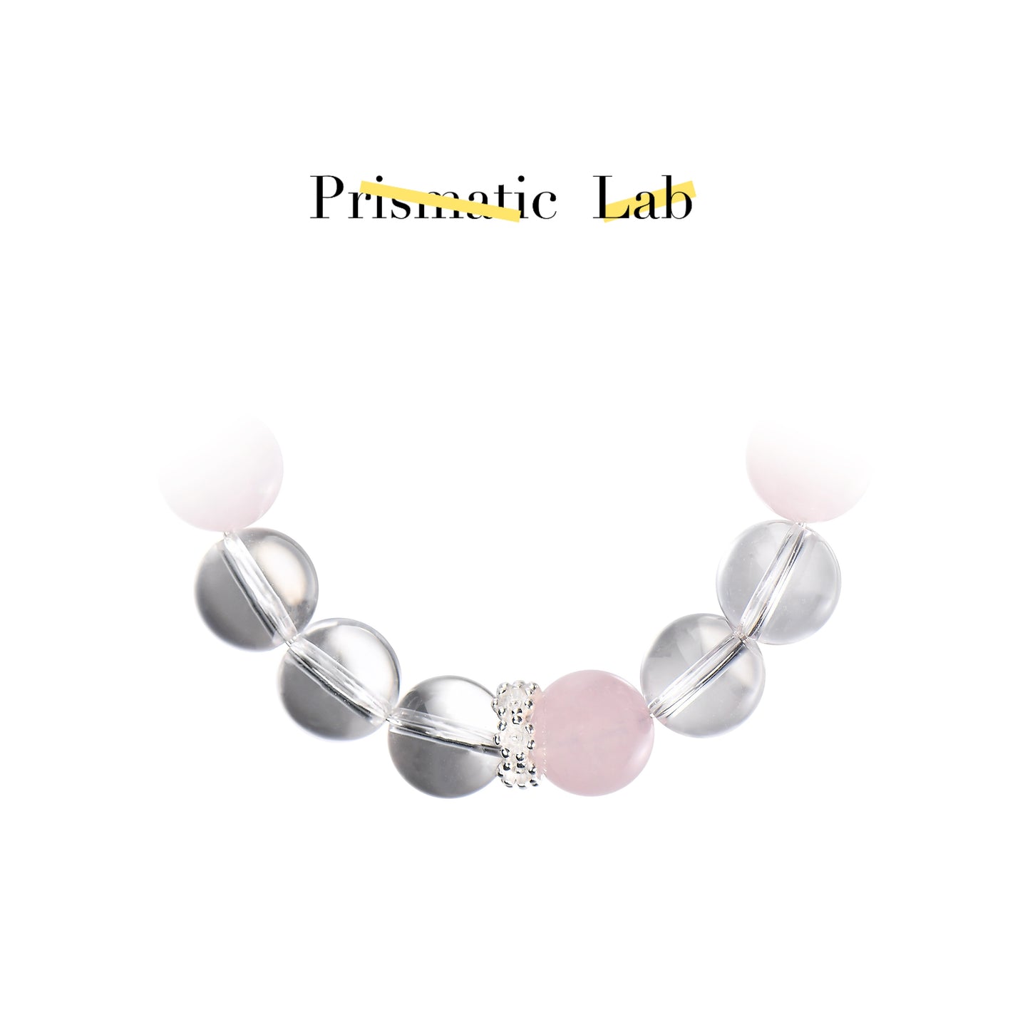 Clear Quartz & Rose Quartz Twin Bracelet