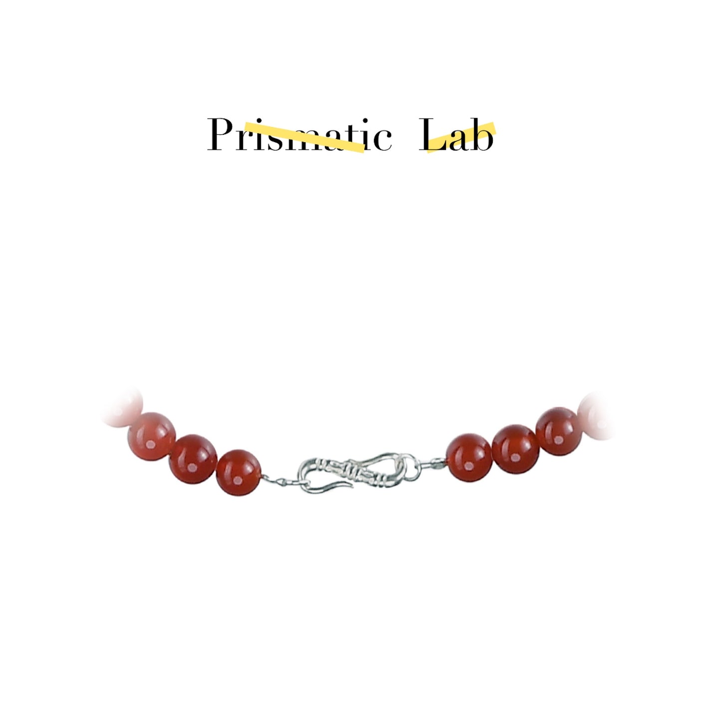 Spark ignites the prairie red agate necklace