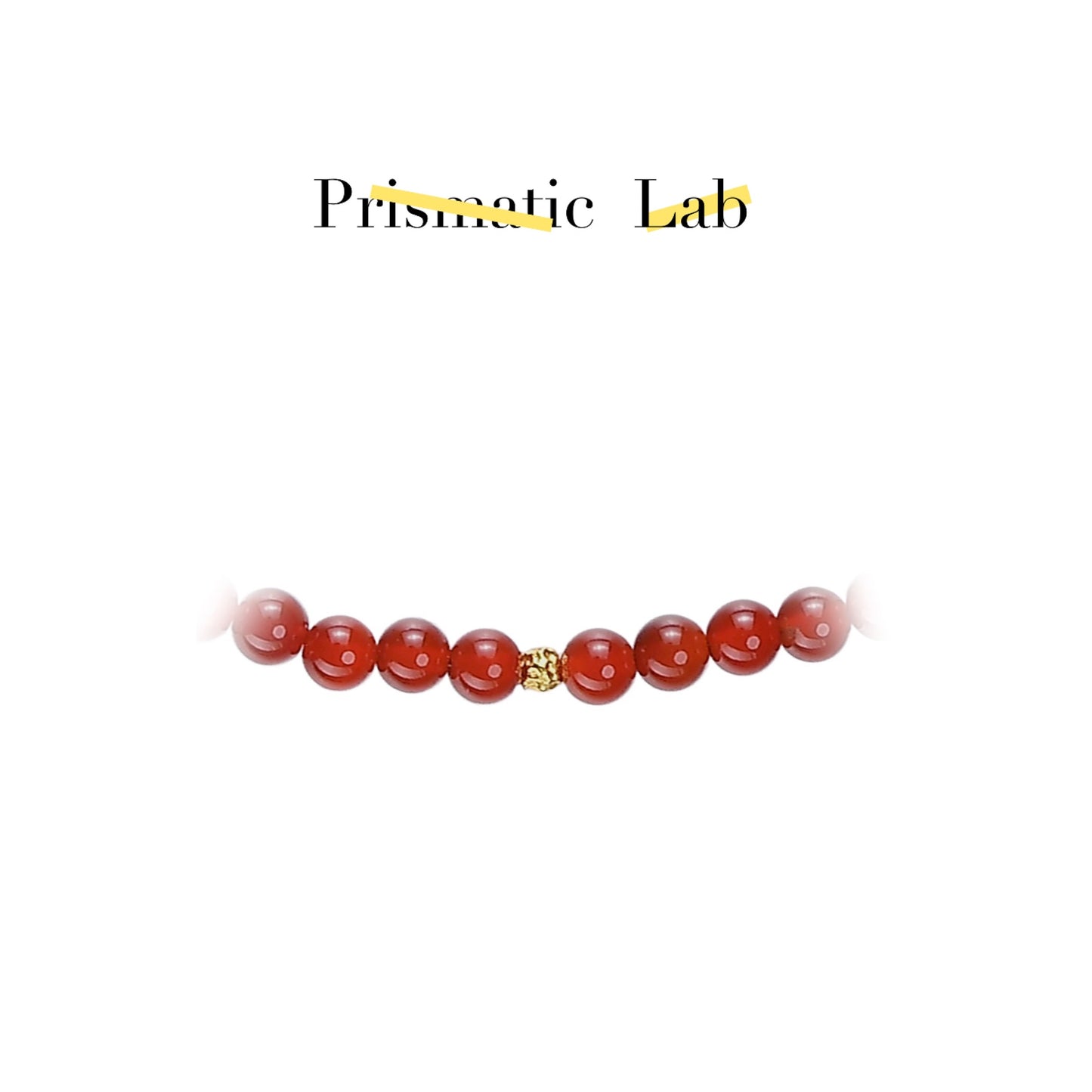 Spark ignites the prairie red agate necklace