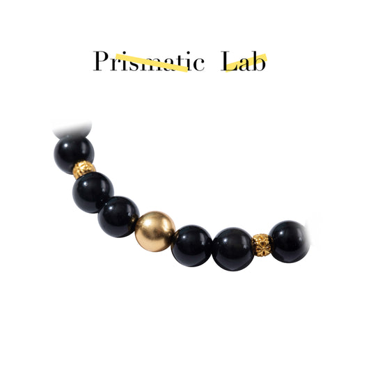 【Energy】Quantum-Anchored Obsidian Cuff with Nano-Gold Plasma Bonding