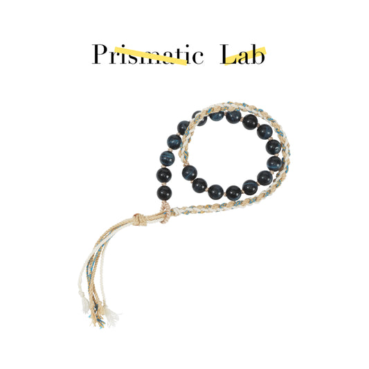 Blue Tiger's Eye Tibetan Cord
