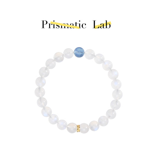 Natural Blue Moonstone Healing Crystal Beaded Bracelet