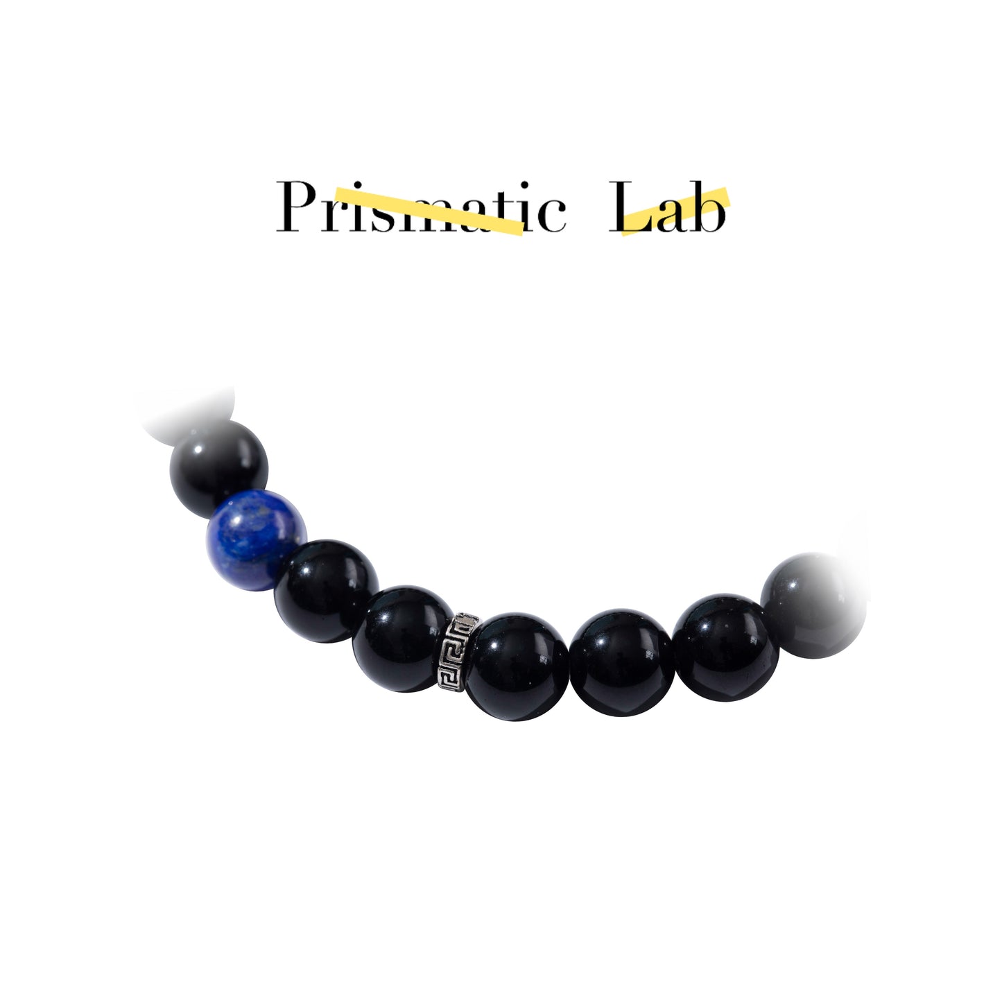 【Fashion Energy】COSMIC GUARDIAN BRACELET——Obsidian • Lapis Lazuli • Sterling Silver