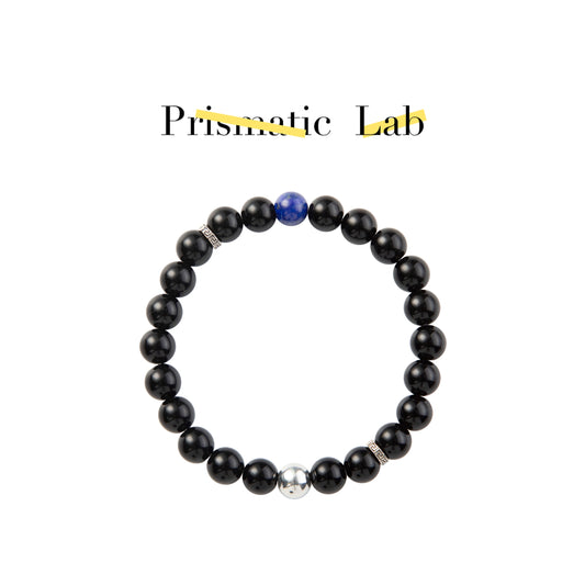 【Fashion Energy】COSMIC GUARDIAN BRACELET——Obsidian • Lapis Lazuli • Sterling Silver