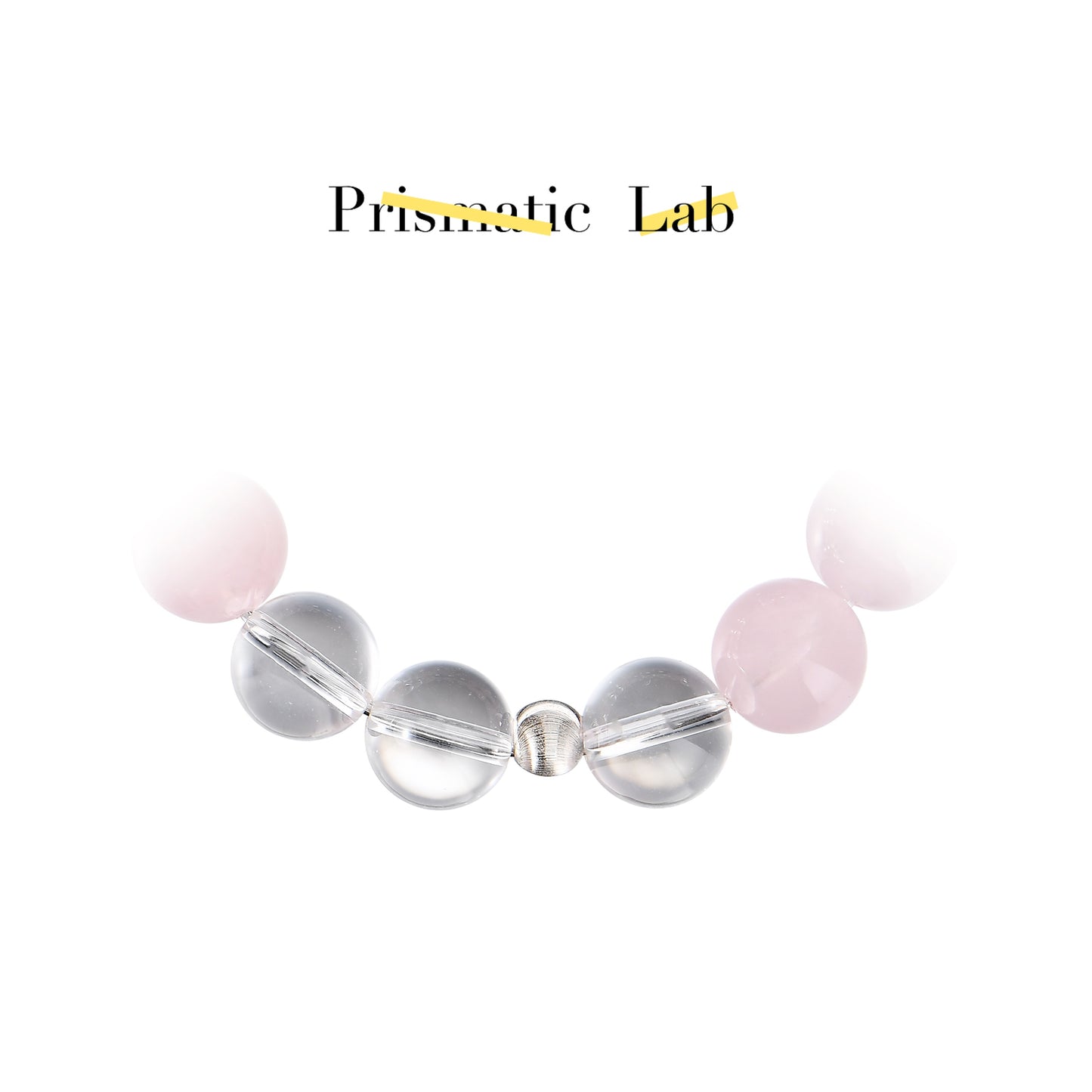 Clear Quartz & Rose Quartz Twin Bracelet